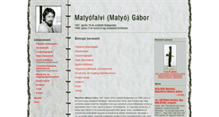 Desktop Screenshot of matyofalvi-gabor.hommage.hu