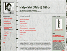Tablet Screenshot of matyofalvi-gabor.hommage.hu